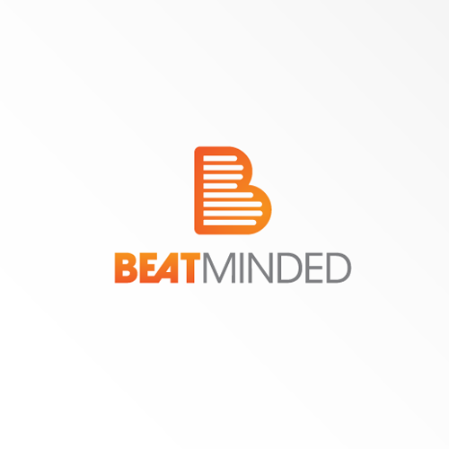 beats logo white