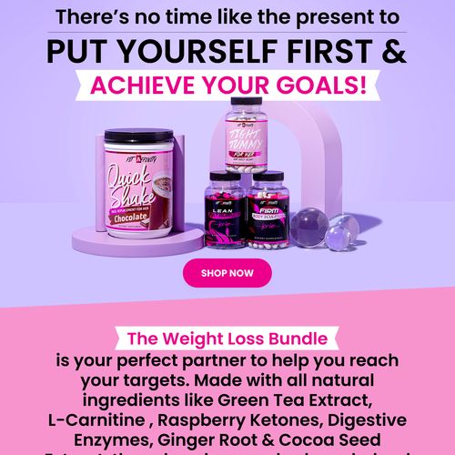 Newsletter design with the title 'Email template for Beauty Products'