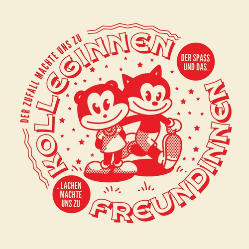 Logo illustration with the title 'Retro Friends'