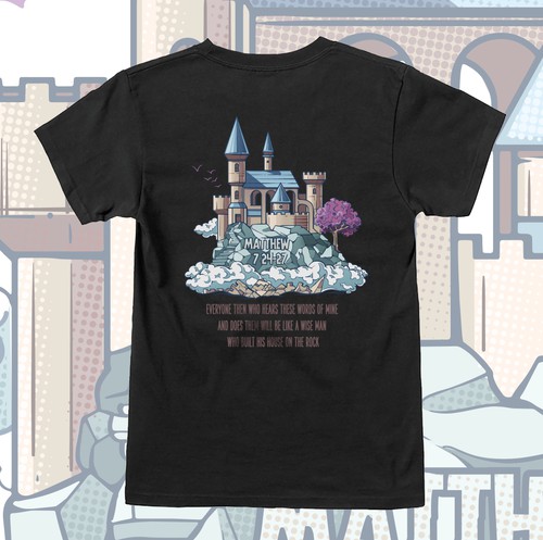 T-shirt with the title 'Matthew 7:24'