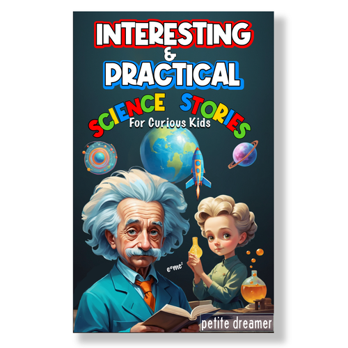 Science book cover with the title 'Science Stories for Kids'