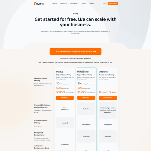 Joystick design with the title 'Joystick'