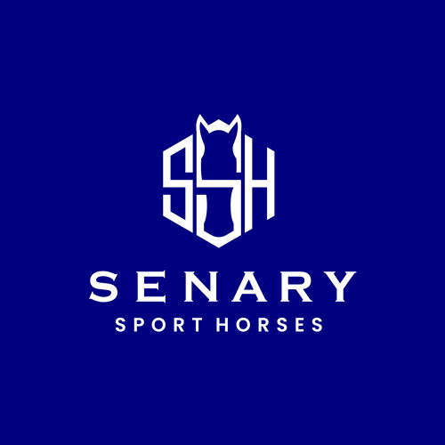 Horse stable logo with the title 'A logo concept for sport horses / equestrian'
