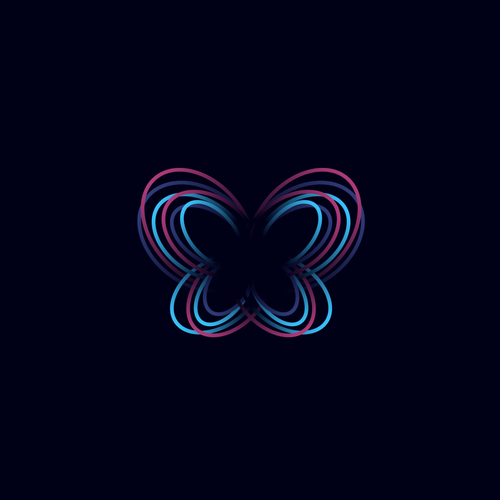 Stunning logo with the title 'Abstract butterfly logo'