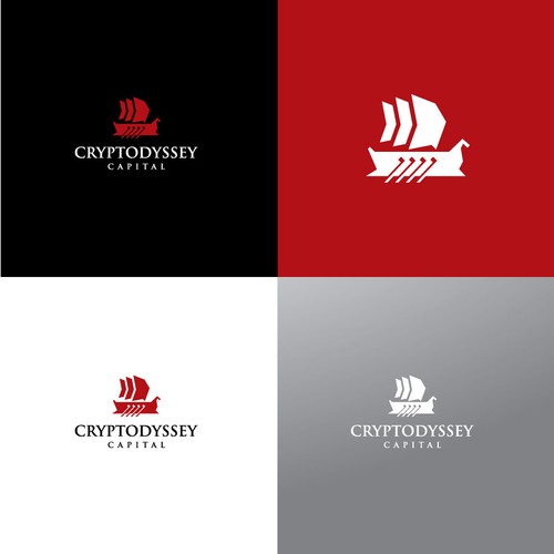 Capital logo with the title 'Cryptodyssey Capital Logo Design'