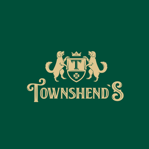 Shamrock logo with the title 'Townshend`s pub logo'