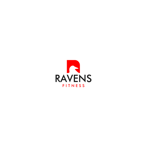 Raven logo with the title 'Simple logo for fitness company'