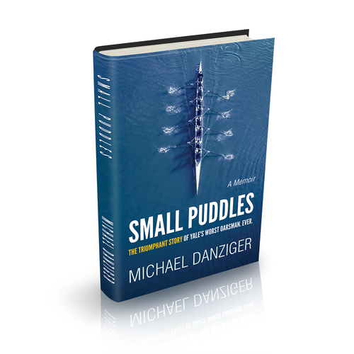 Sports book cover with the title 'SMALL PUDDLES'