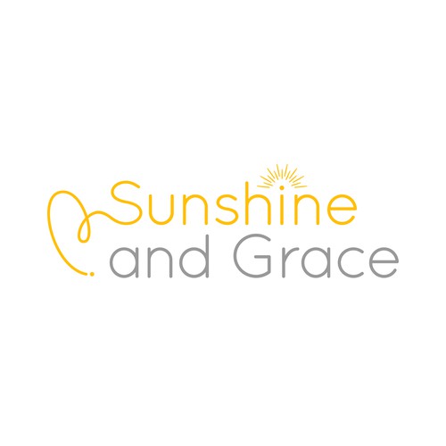 Sunlight logo with the title 'Sunshine logo for small business'
