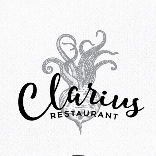 Restaurant design with the title 'Clarius'