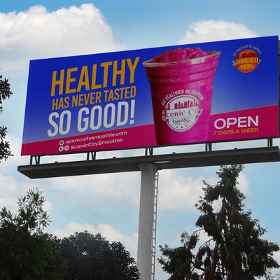 Billboard Design for a Juice Bar