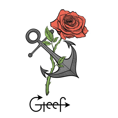 Tattoo t-shirt with the title 'Tattoo style graphic for new T-shirt brand'