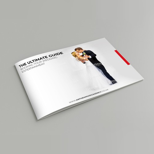 Company profile design with the title 'Anthem Music Agency'