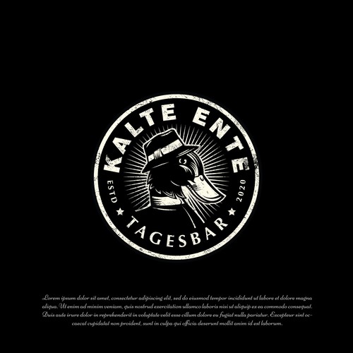 Hat design with the title 'Kalte Ente Tagesbar'