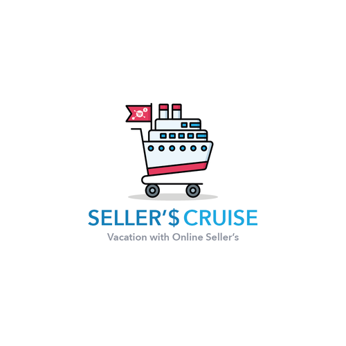 Cruise ship logo with the title 'Sellers Cruise'