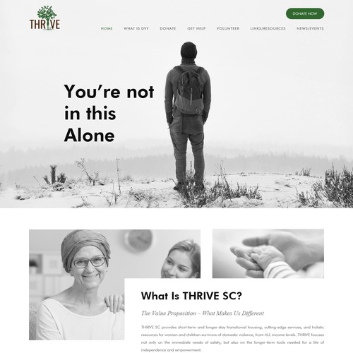 Community website with the title 'Charity'