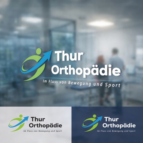 Orthopedic logo with the title 'Dynamic Motion Mark — Logo for a Movement & Sports Health Practice'