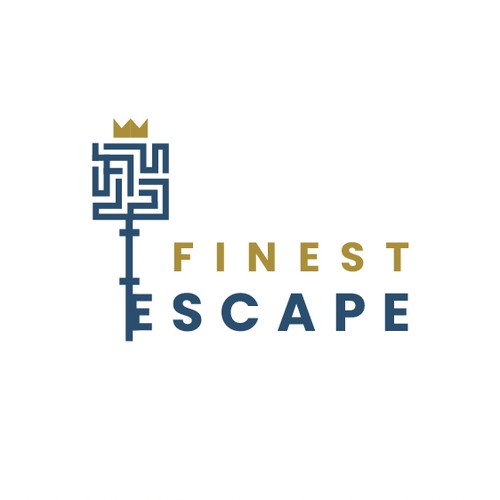 Escape room logo with the title 'Logo concept for escape room'