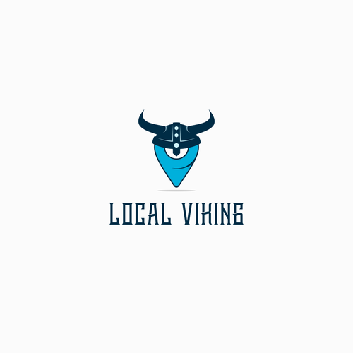 Location pin logo with the title 'Local Viking '