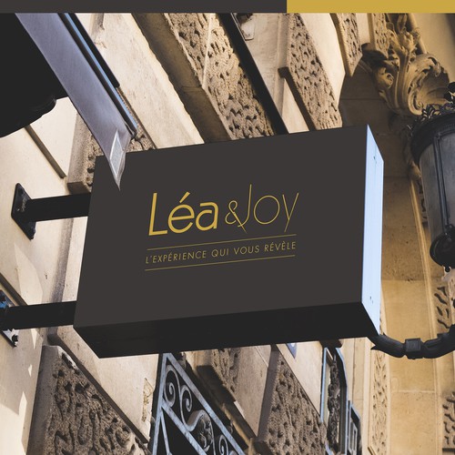 Barber design with the title 'Léa & Joy logo'