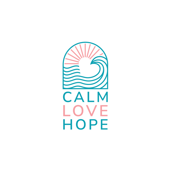 Wave design with the title 'Calm Love Hope Logo'