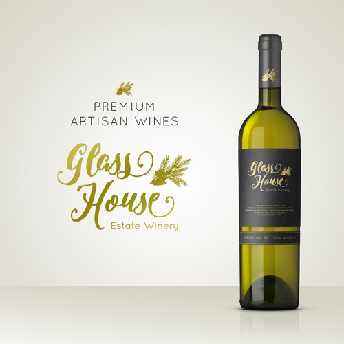 Winery logo with the title 'Beautiful Logo for Winery'