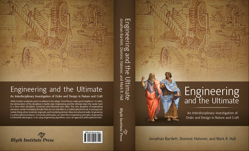 Philosophy design with the title 'Book Cover for Philosophy Book Engineering and the Ultimate'