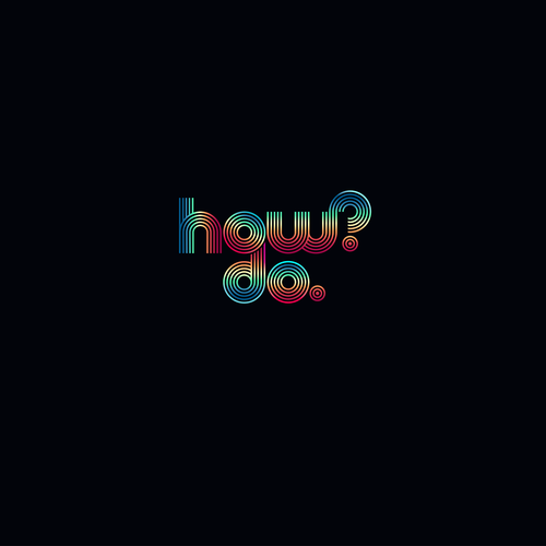 70s design with the title 'How?Do. Logo design'
