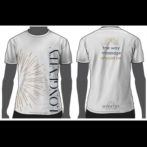 Elegant t-shirt with the title 'Longevity'