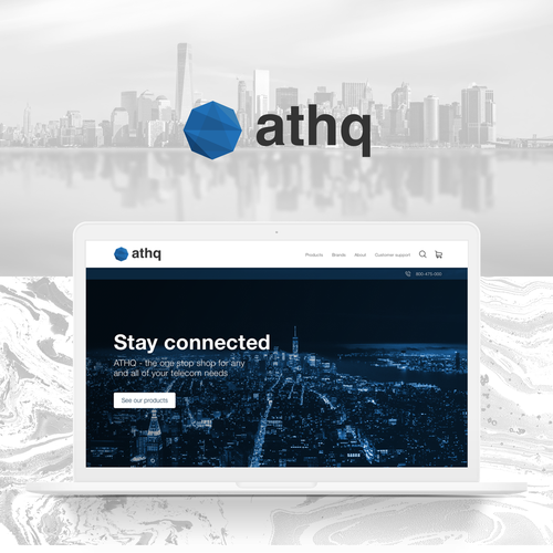 App brand with the title 'Finalist logo for e-commerce platform'