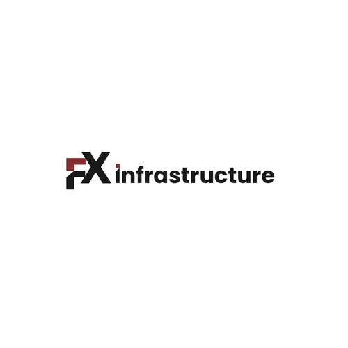 Infrastructure logo with the title 'Logo concept for FX Infrastructure'