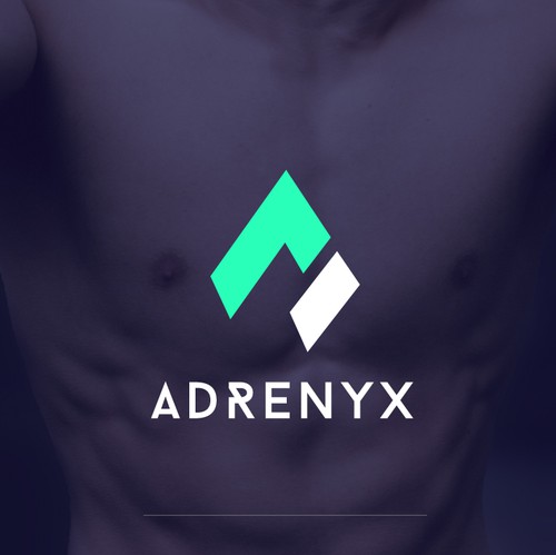 Action logo with the title 'Adrenyx Logo'