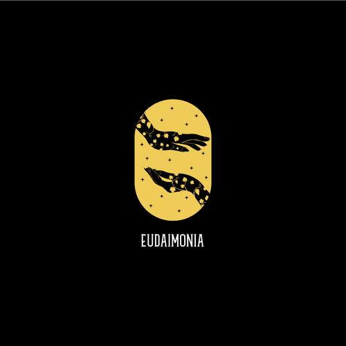 High five logo with the title 'Logótipo para vinho Eudaimonia'