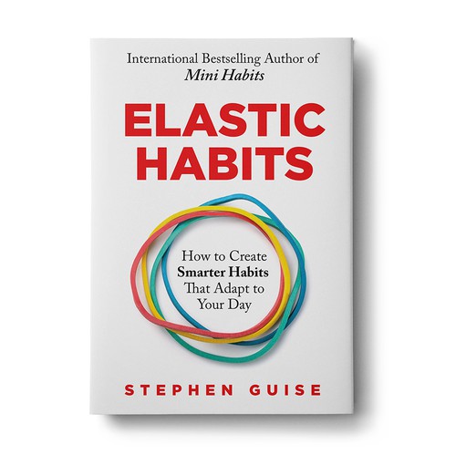 Colorful book cover with the title 'Elastic Habits - Book Cover '