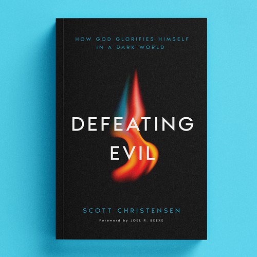 Contemporary design with the title 'Defeating Evil '