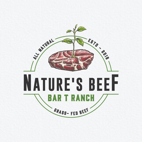 Growing design with the title 'Nature's Beef New Logo!!!'