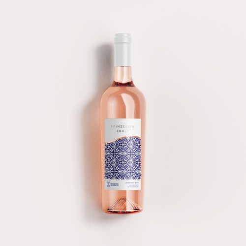 Rose label with the title 'Light Rosé Summer Wine · Label'