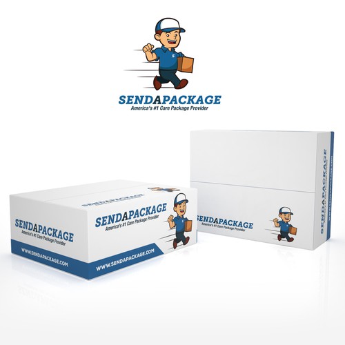 Carton packaging with the title 'PRODUCT PACKAGING FOR SENDAPACKAGE'