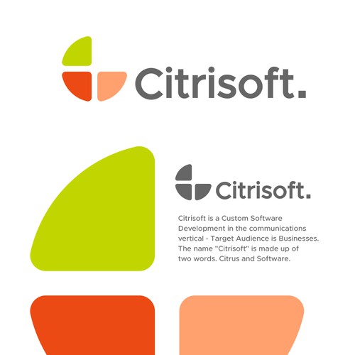 Citrus design with the title 'Fresh and Minimal Design for a Software Company.'
