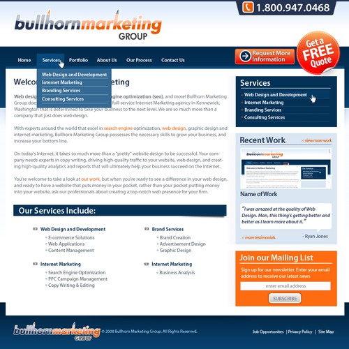 Internet website with the title 'Need Web Designer With SKILLS (Future Work Available)'