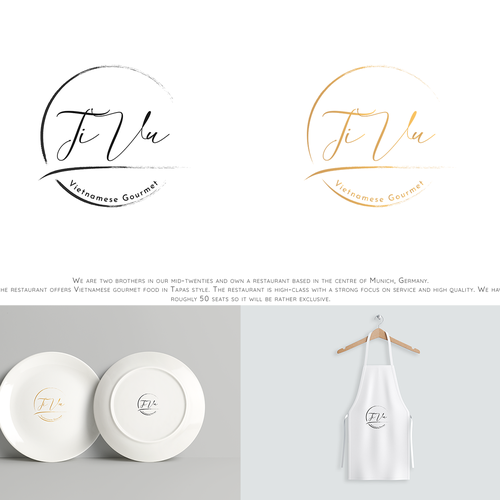 Asian brand with the title 'Logo entry for a Vietnamese Gourmet'