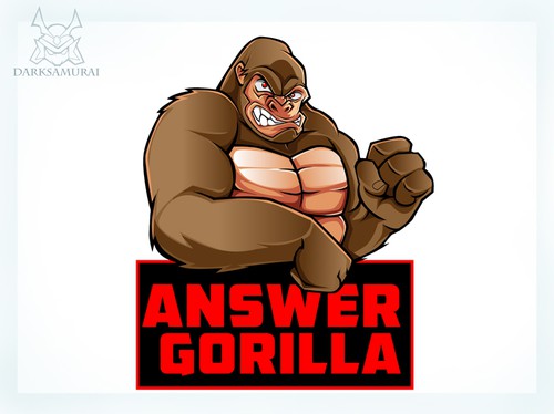 King Kong logo with the title 'Answer Gorilla logo'