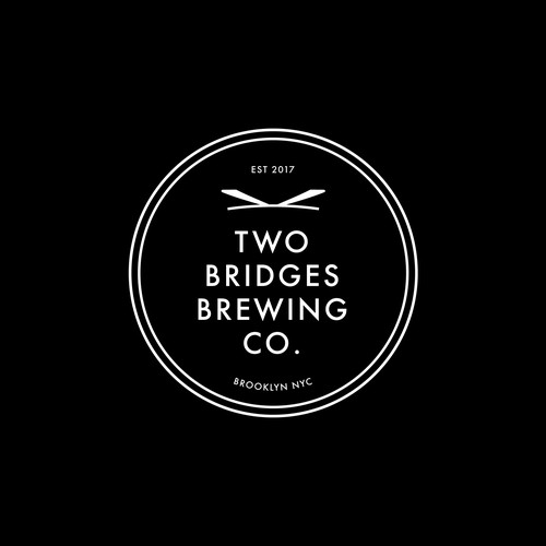 Thick line logo with the title 'Clean and unique approach to a brewery logo design'