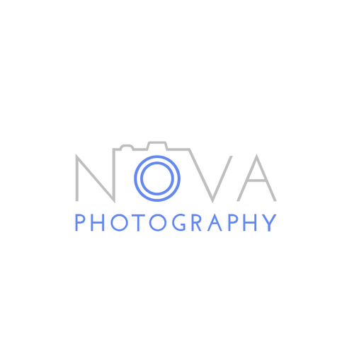 Photography logo with the title 'Nova Photography needs a new logo'