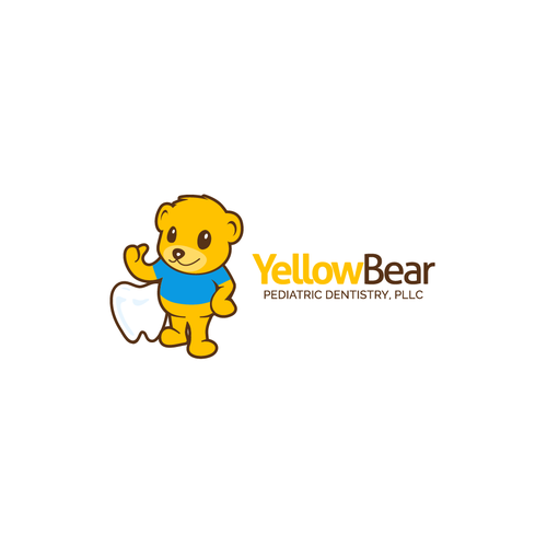Bear mascot logo with the title 'Cute Bear Mascot Logo'