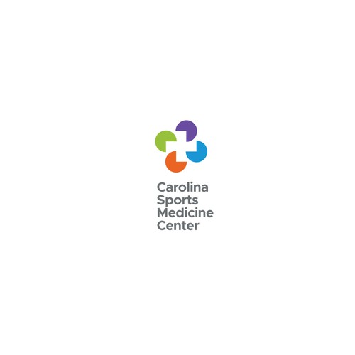 Medical cross logo with the title 'Concept for Carolina Sports Medicine Center'