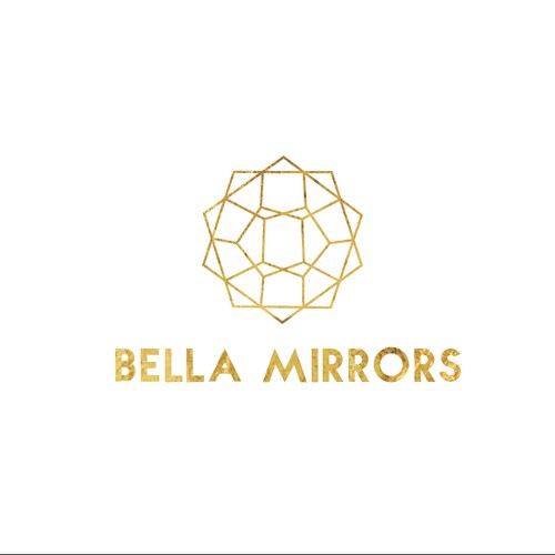 Mirror design with the title 'logo for a high end mirror company'