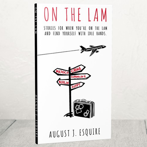 Travel book cover with the title '- ON THE LAM - '
