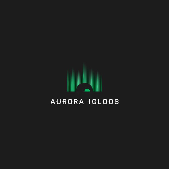 Aurora logo with the title 'Aurora Igloos'