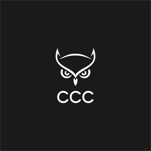 Symmetrical logo with the title 'Owl logo for business '